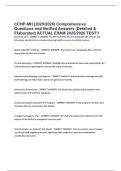 CCHP-MH ALL EXAM WITH COMPLETE SOLUTIONS