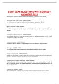 CCHP EXAM QUESTIONS WITH CORRECT ANSWERS