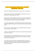 CCHP EXAM QUESTIONS WITH CORRECT ANSWERS 20252026