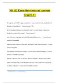 NR 103 Exam Questions and Answers Graded A&plus;