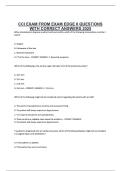 CCI EXAM FROM EXAM EDGE II QUESTIONS WITH CORRECT ANSWERS 