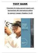 Chemistry for Today&colon; General&comma; Organic&comma; and Biochemistry&comma; 8th International Edition by Spencer L&period; Seager &ndash; Complete Test Bank for Chapters 1&ndash;25