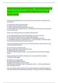 Health Assessment Review &ndash; Quiz Questions &  Exams 1&ndash;4 &vert; Latest 2025&sol;2026 Exam Prep &  Study Guide