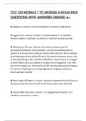 CLC 222 MODULE 1 TO MODULE 6 EXAM 2026 QUESTIONS WITH ANSWERS GRADED A&plus;