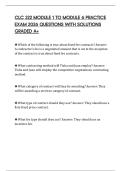CLC 222 MODULE 1 TO MODULE 6 PRACTICE EXAM 2026 QUESTIONS WITH SOLUTIONS GRADED A&plus;