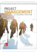Testbank and Solution Manual for Project Management the Managerial Process 7th Edition by Erik Larson
