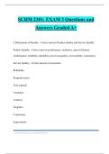 SCHM 2301&colon; EXAM 3 Questions and Answers Graded A&plus;