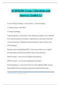 SCHM2301 Exam 1 Questions and Answers Graded A&plus;