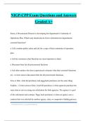 NIGP-CPP Exam Questions and Answers Graded A&plus;
