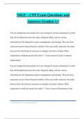 NIGP &ndash; CPP Exam Questions and Answers Graded A&plus;