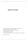 BIO 1301 EXAMS WITH 100&percnt; CORRECT ANSWERS
