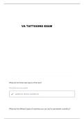 VA PERMANENT COSMETIC EXAM QUESTIONS AND VERIFIED ANSWERS
