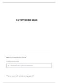 TATTOO AND BODY PIERCING EXAM QUESTIONS AND VERIFIED ANSWERS