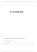 VA DPOR TATTOOING PCT REGULATIONS LILLIQUE QUESTIONS AND VERIFIED ANSWERS