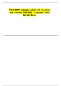 WGU &ndash; D236 Pathophysiology &lpar;OA Exam&rpar; 2025&ndash;2026 Complete exam-focused study material with summarized concepts and detailed explanations&period;