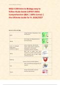 WGU C190 Intro to Biology easy to follow Study Guide (LATEST 2025) Comprehensive Q&A | 100% Correct | the Ultimate Guide for Yr. 2026/2027 	