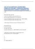 CDC 3F151A SERVICES JOURNEYMAN COMPLETE...QUESTIONS WITH CORRECT ANSWERS