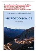 Solutions Manual to accompany Microeconomics 6th Edition by David Besanko&comma; Ronald Braeutigam&period; Complete Guide&comma; Graded A&plus;
