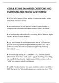 CSLB B EXAMS EXAM PREP QUESTIONS AND SOLUTIONS 2026 TESTED AND VERIFIED