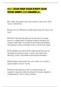 D311 EXAM PREP EXAM SCRIPT EXAM STUDY SHEET 2026 GRADED A&plus;&period;