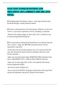 D439 TEST PAPER QUESTIONS AND SOLUTIONS 100&percnt; CORRECT FOR THE 2026 FINAL&period;