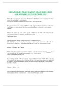 CDFA WEIGHT VERIFICATION EXAM QUESTIONS AND ANSWERS LATEST UPDATE 
