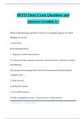 BEFO Final Exam Questions and Answers Graded A&plus;