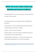 MGSC 291 Exam 3 Study Guide Exam Questions and Answers Graded A&plus;