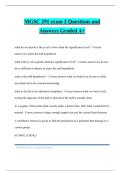 MGSC 291 exam 2 Questions and Answers Graded A&plus;