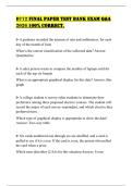 D772 FINAL PAPER TEST BANK EXAM Q&A 2026 100&percnt; CORRECT&period;