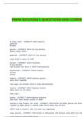 FNDH 400 EXAM 1 QUESTIONS AND CORRECT ANSWERS