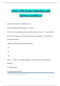 ANSC 4395 Exam 2 Questions and Answers Graded A&plus;
