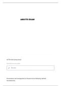 ABSITE REVIEW QUESTIONS AND VERIFIED ANSWERS