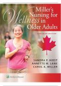 Testbank Miller's Nursing for Wellness in Older Adults Canadian Edition Sandra P&period; Hirst