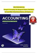 Solution Manual for Horngren&rsquo;s Accounting&comma; 14th Edition by Cie Miller-Nobles & Brenda Mattison &ndash; Complete Latest Version &vert; Canadian Accounting & Finance Exam Prep