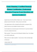 Estate Planning &vert; Certified Financial Planner Certification &vert; Professional Education Program Exam Questions and Answers Graded A&plus;