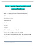 Estate planning Bundled Tests Questions and Answers Graded A&plus;