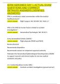 IERW AEROMED DAY 1 ACTUAL EXAM QUESTIONS AND CORRECT DETAILED ANSWERS &lpar;VERIFIED ANSWERS&rpar;&period;docx