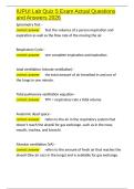 IUPUI Lab Quiz 5 Exam Actual Questions and Answers 2026&period;docx