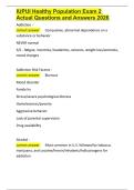 IUPUI Healthy Population Exam 2 Actual Questions and Answers 2026&period;docx