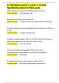 IUPUI N261 Lecture Exam 4 Actual Questions and Answers 2026&period;docx