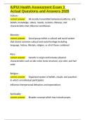 IUPUI Health Assessment Exam 3 Actual Questions and Answers 2026&period;docx