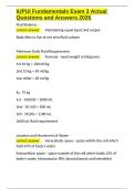 IUPUI Fundamentals Exam 3 Actual Questions and Answers 2026&period;docx