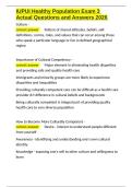 IUPUI Healthy Population Exam 3 Actual Questions and Answers 2026&period;docx