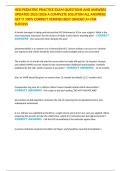 HESI PEDIATRIC PRACTICE EXAM QUESTIONS AND ANSWERS UPDATED 2025&sol;2026 A COMPLETE SOLUTION ALL ANSWERS GET IT 100&percnt; CORRECT VERIFIED BEST GRADED A&plus; FOR SUCCESS