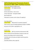 IUPUI Biophysical Processes Exam 3 Questions With 100- Verified Answers&period;docx