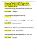 Pharm IUPUI IUSON &lpar;T&period; Padgett E&period; Davis&rpar; Final- Exam Actual Questions and Answers 2026&period;docx