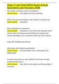 Orgo 2 Lab Final IUPUI Exam Actual Questions and Answers 2026&period;docx