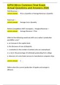 IUPUI Mirco Common Final Exam Actual Questions and Answers 2026&period;docx