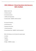CSE 3 Midterm 1 Exam Questions And Answers 100&percnt; Verified 